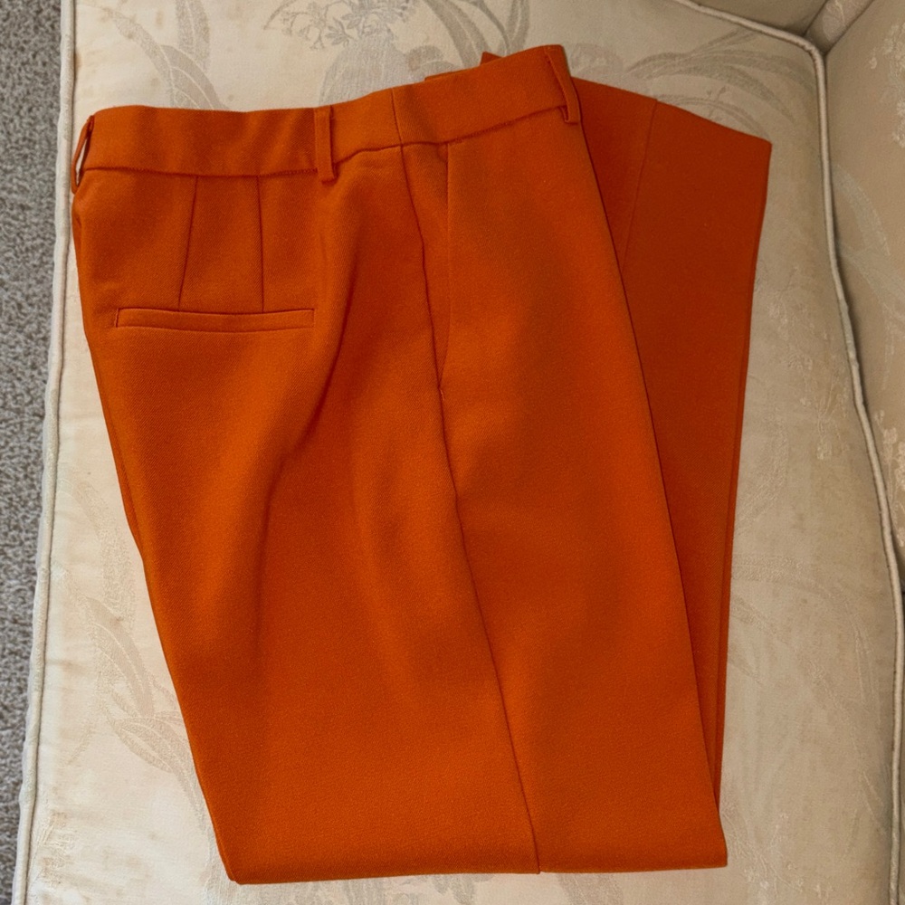 Express Vivid Orange Ankle Pants